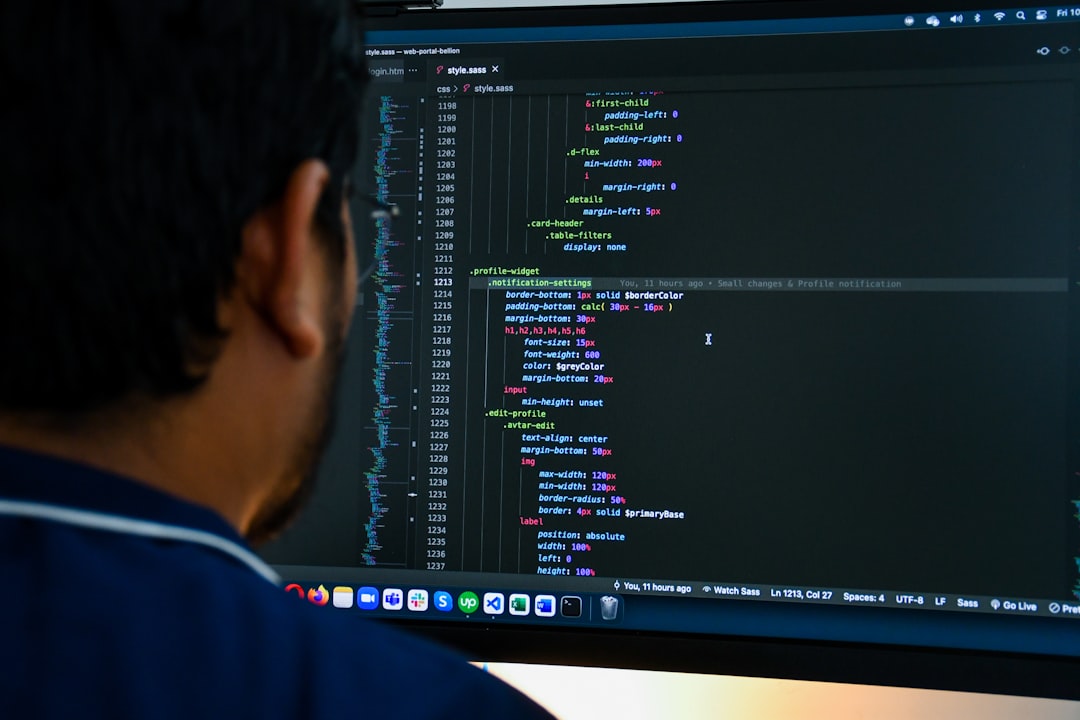developer using vscode