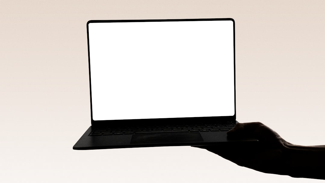 laptop screen display mockup